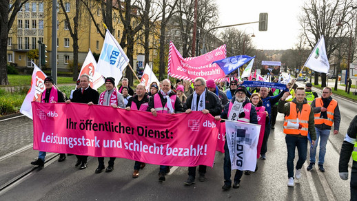 Protestdemo; dbb; Erfurt