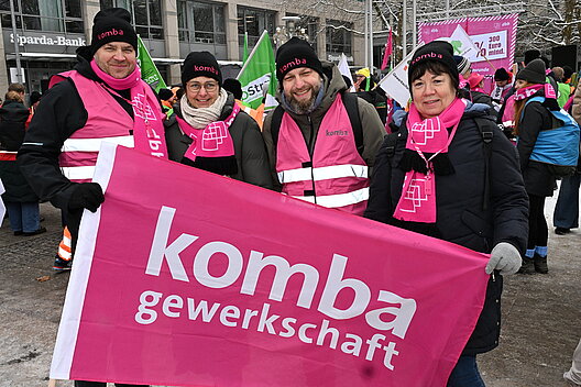 Beschäftigte aus Sachsen-Anhalt demonstrierten in Magdeburg