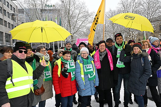 Beschäftigte aus Sachsen-Anhalt demonstrierten in Magdeburg