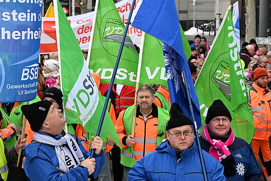 Beschäftigte aus Sachsen-Anhalt demonstrierten in Magdeburg