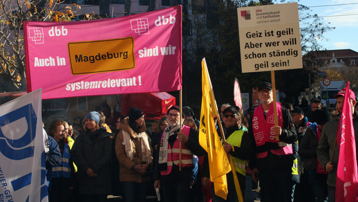 Mittagsdemo, dbb sachsen-anhalt